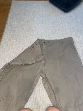 Wrangler Men's Khaki Work Carpenter Pants - Light Brown 44 x 30